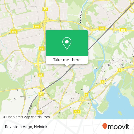 Ravintola Vega map