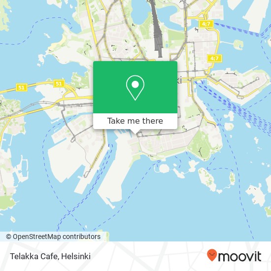 Telakka Cafe map
