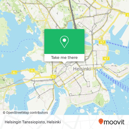 Helsingin Tanssiopisto map