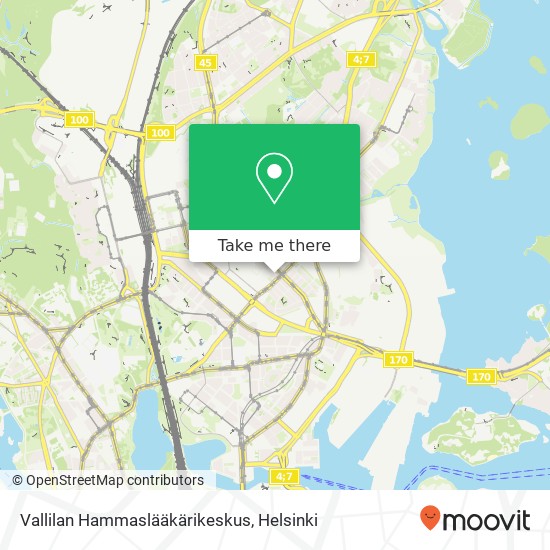 Vallilan Hammaslääkärikeskus map