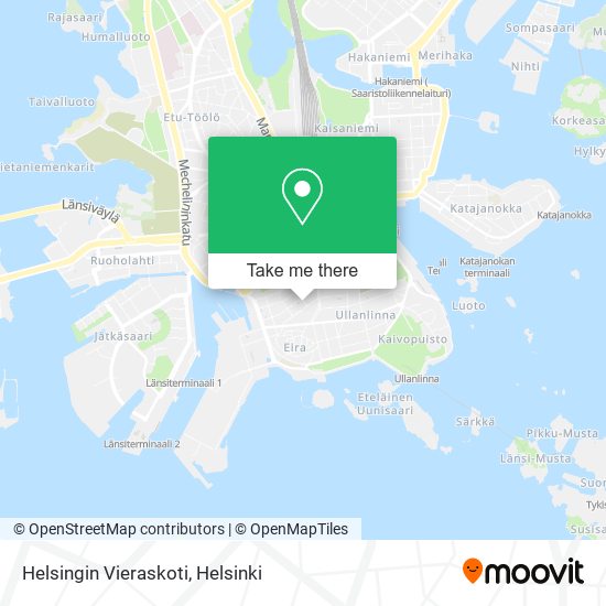 Helsingin Vieraskoti map