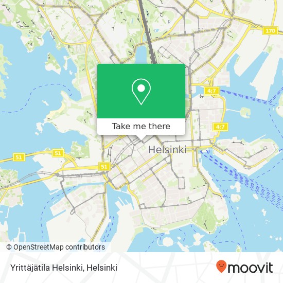 Yrittäjätila Helsinki map