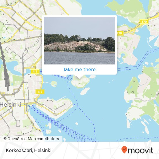 Korkeasaari map