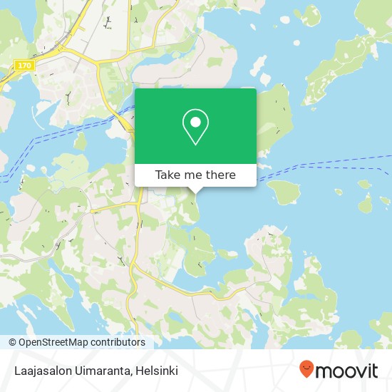 Laajasalon Uimaranta map