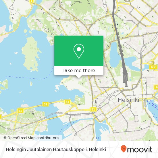 Helsingin Juutalainen Hautauskappeli map