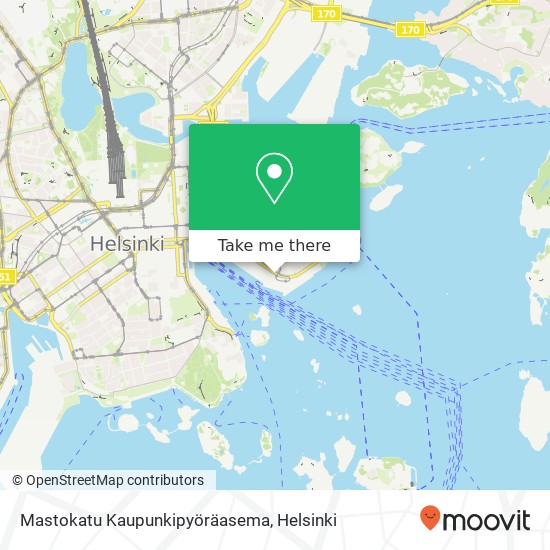 Mastokatu Kaupunkipyöräasema map