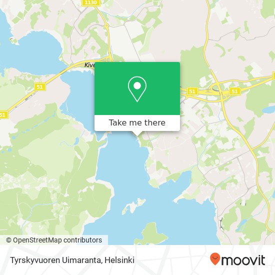 Tyrskyvuoren Uimaranta map