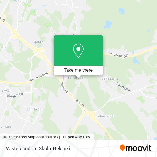 Västersundom Skola map