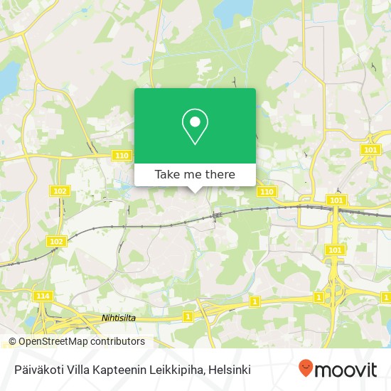 Päiväkoti Villa Kapteenin Leikkipiha map