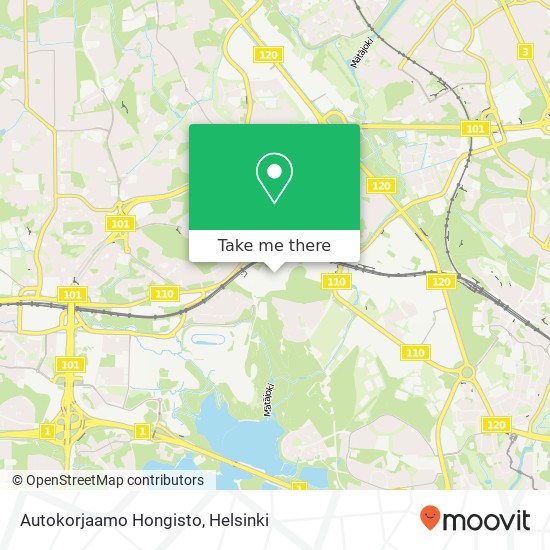 Autokorjaamo Hongisto map