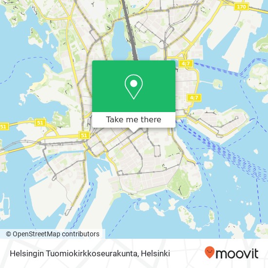 Helsingin Tuomiokirkkoseurakunta map