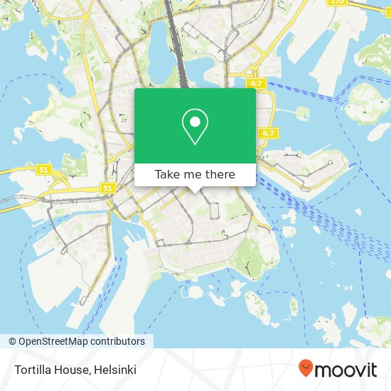 Tortilla House map