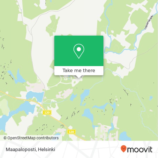 Maapaloposti map