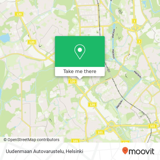 Uudenmaan Autovarustelu map