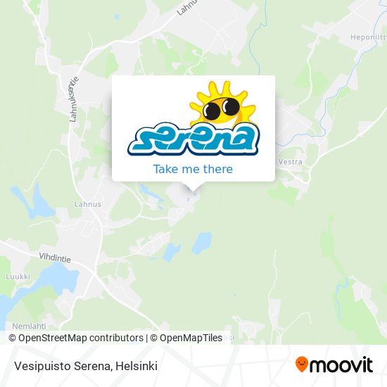 Vesipuisto Serena map