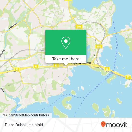 Pizza Duhok map