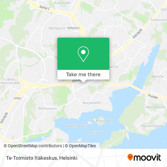 Te-Toimisto Itäkeskus map
