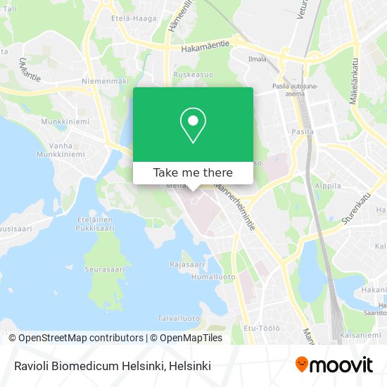 Ravioli Biomedicum Helsinki map