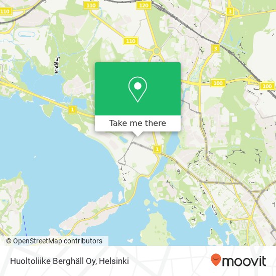 Huoltoliike Berghäll Oy map