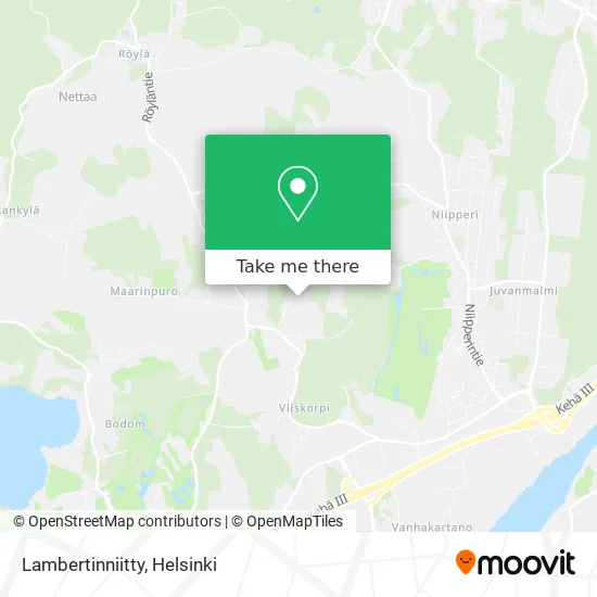 Lambert's Meadow map