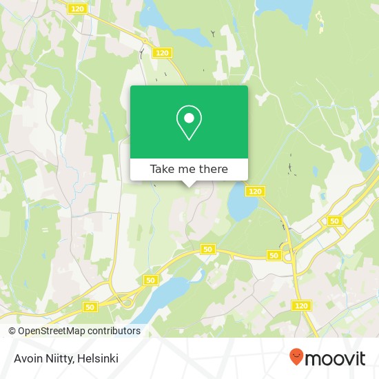 Avoin Niitty map