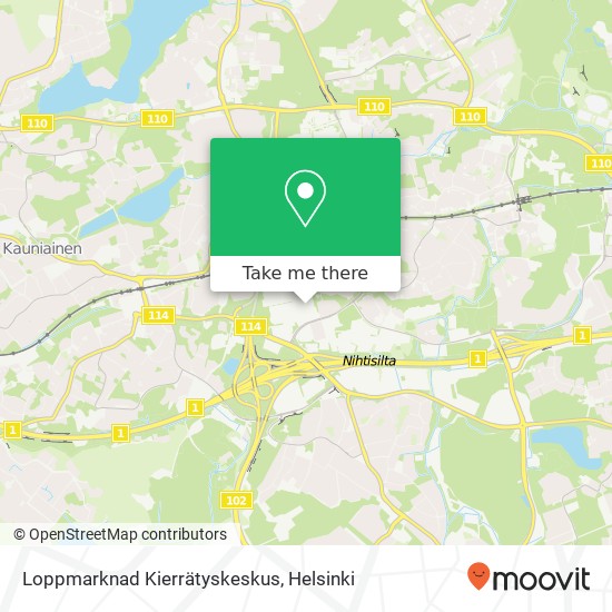 Loppmarknad Kierrätyskeskus map