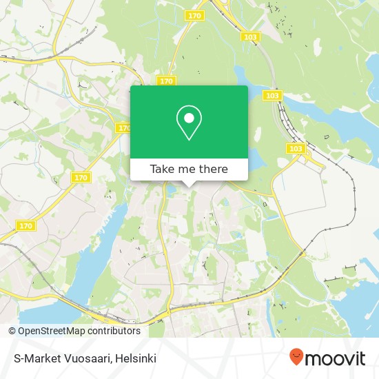 S-Market Vuosaari map