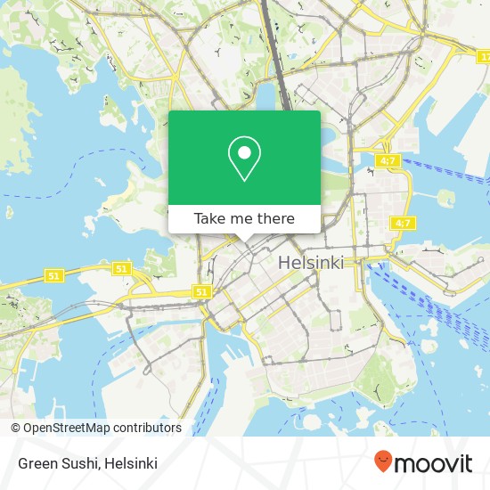 Green Sushi map