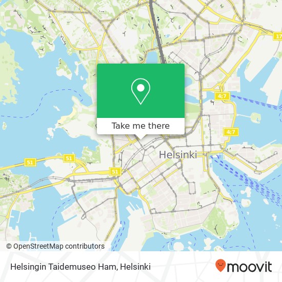 Helsingin Taidemuseo Ham map