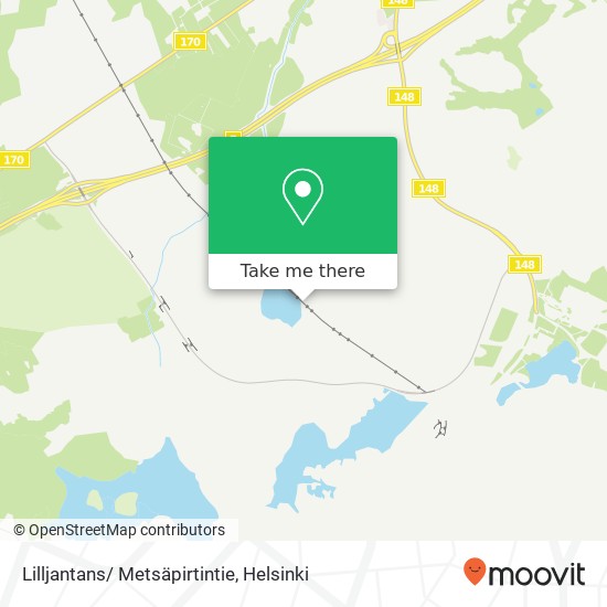 Lilljantans/ Metsäpirtintie map