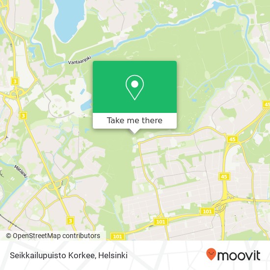 Seikkailupuisto Korkee map