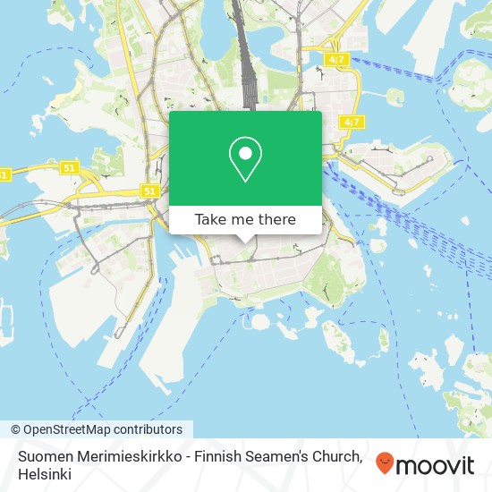 Suomen Merimieskirkko - Finnish Seamen's Church map