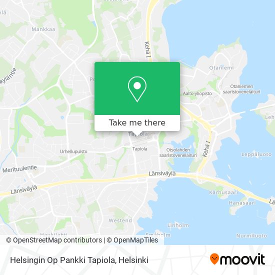 Helsingin Op Pankki Tapiola map
