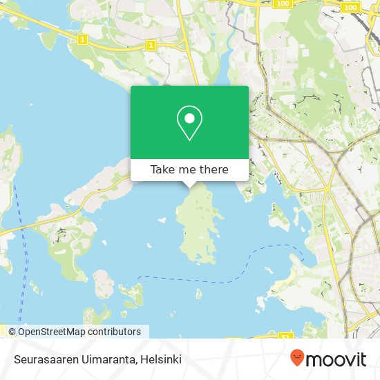 Seurasaaren Uimaranta map
