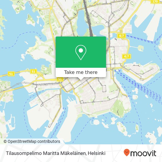 Tilausompelimo Maritta Mäkeläinen map