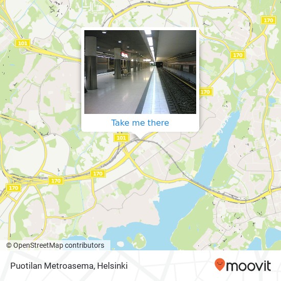 Puotilan Metroasema map