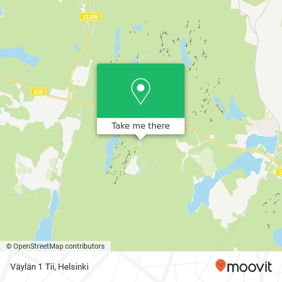 Väylän 1 Tii map