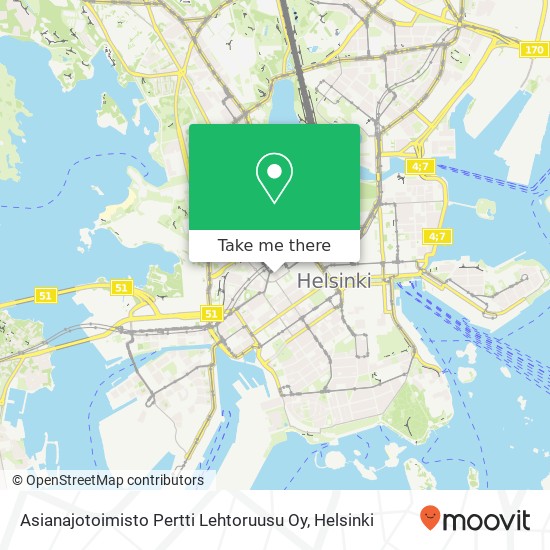 Asianajotoimisto Pertti Lehtoruusu Oy map