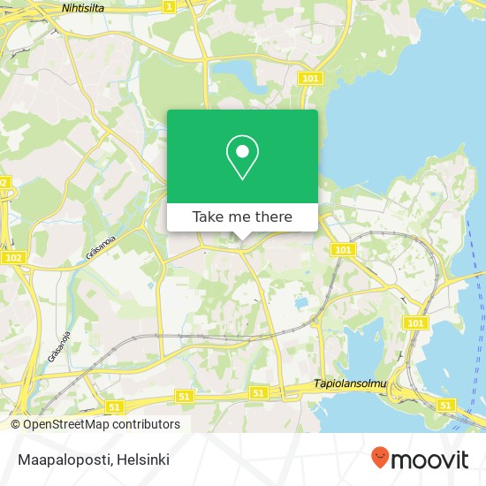 Maapaloposti map