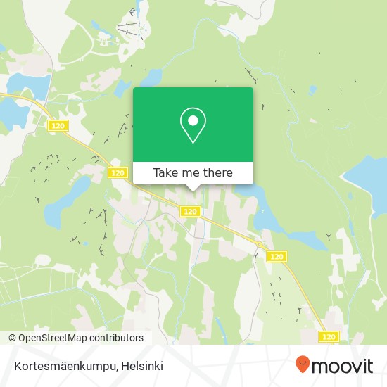 Kortesmäenkumpu map