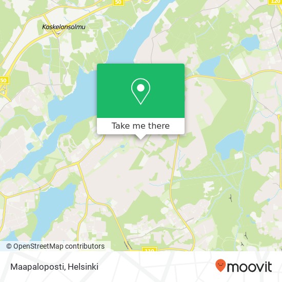 Maapaloposti map