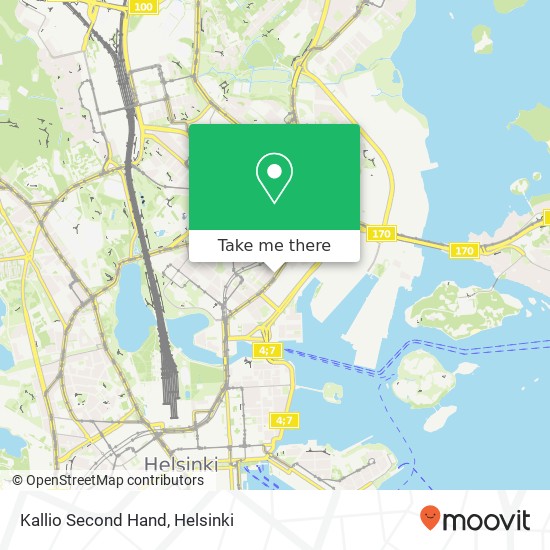 Kallio Second Hand map