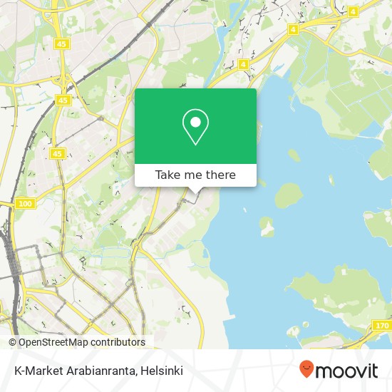 K-Market Arabianranta map