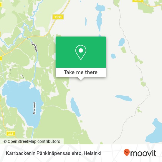 Kärrbackenin Pähkinäpensaslehto map