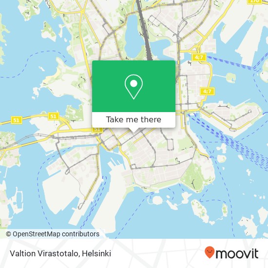 Valtion Virastotalo map