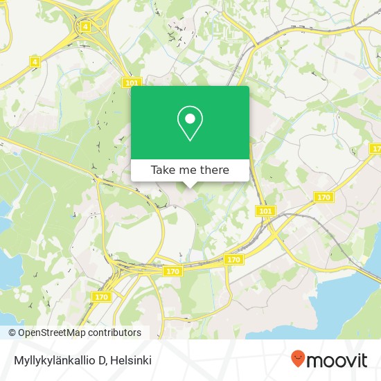 Myllykylänkallio D map