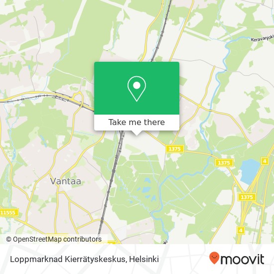 Loppmarknad Kierrätyskeskus map