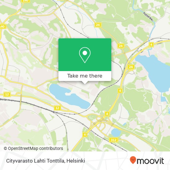 Cityvarasto Lahti Tonttila map