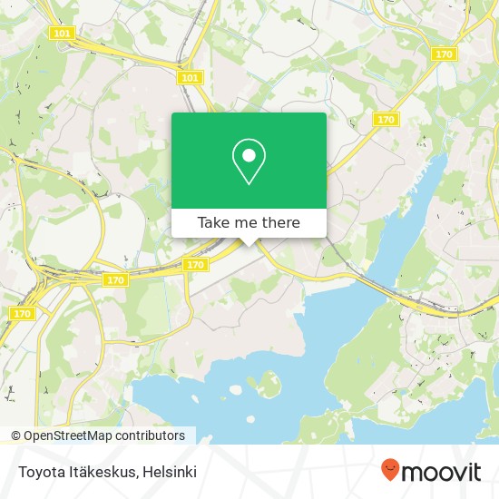 Toyota Itäkeskus map