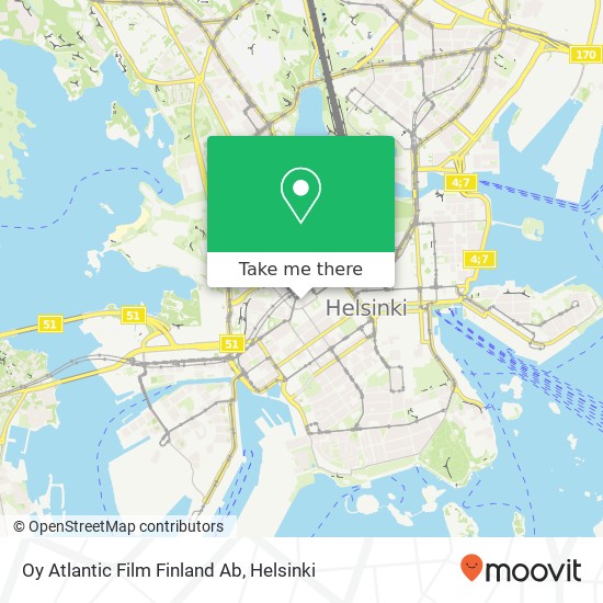 Oy Atlantic Film Finland Ab map